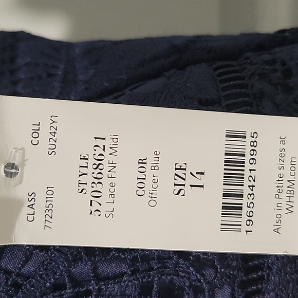 WHBM Lace Midi |Officer Blue (Navy) |  Size 14  👗 - Picture 13 of 16